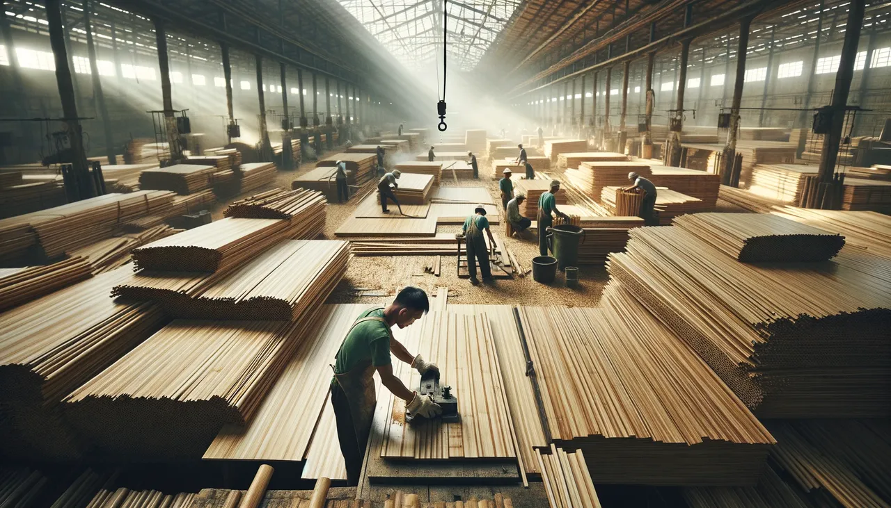 Bamboo Flooring Manufacturing