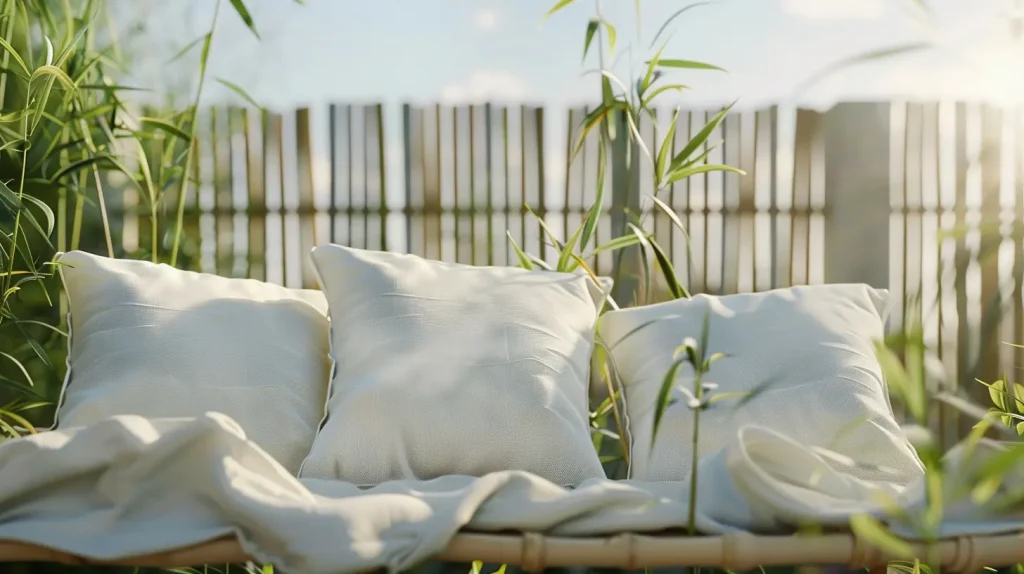 Air drying process of bamboo pillows post wash