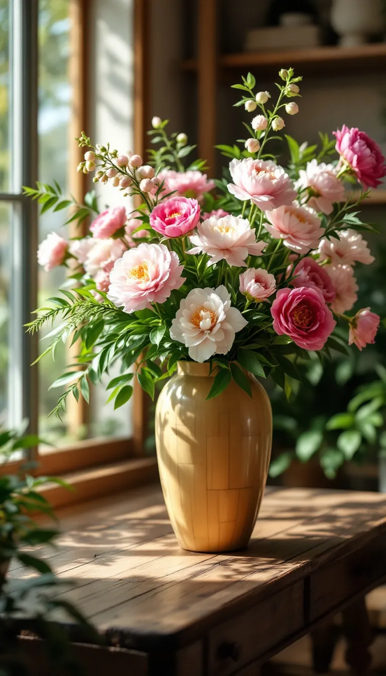 Artful Floral Arrangements with Bamboo