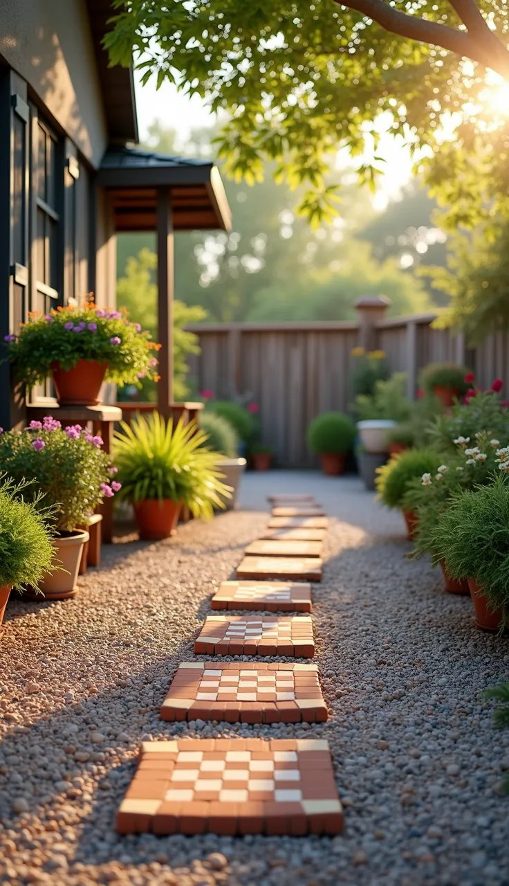 Gorgeous Gravel Patios that Double as Play Areas