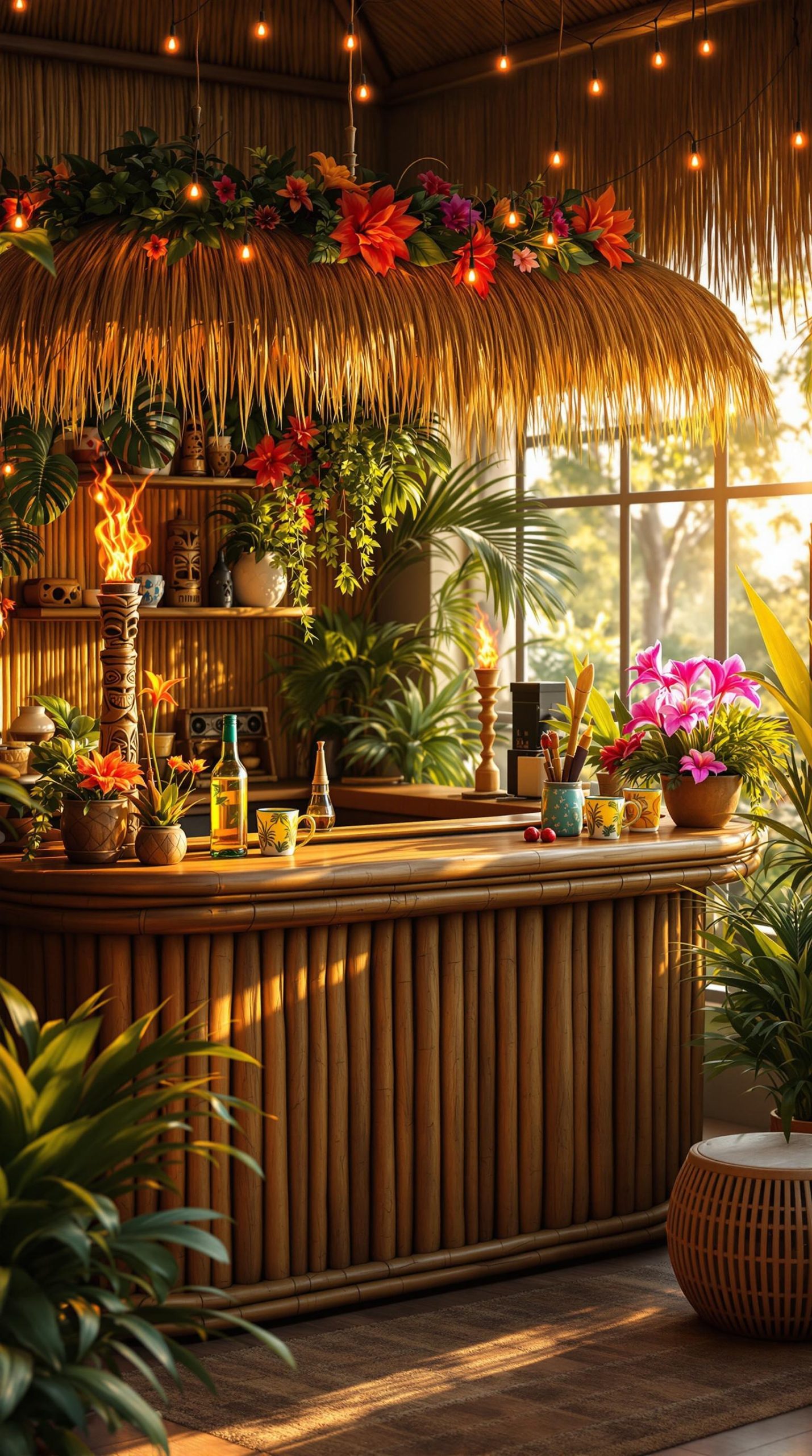 Bamboo Tiki Bars: Island Vibes at Home