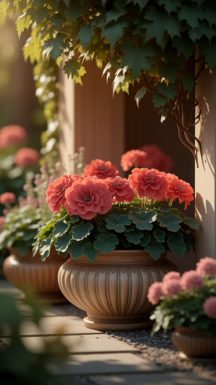 Shade-Loving Flowers in Pots