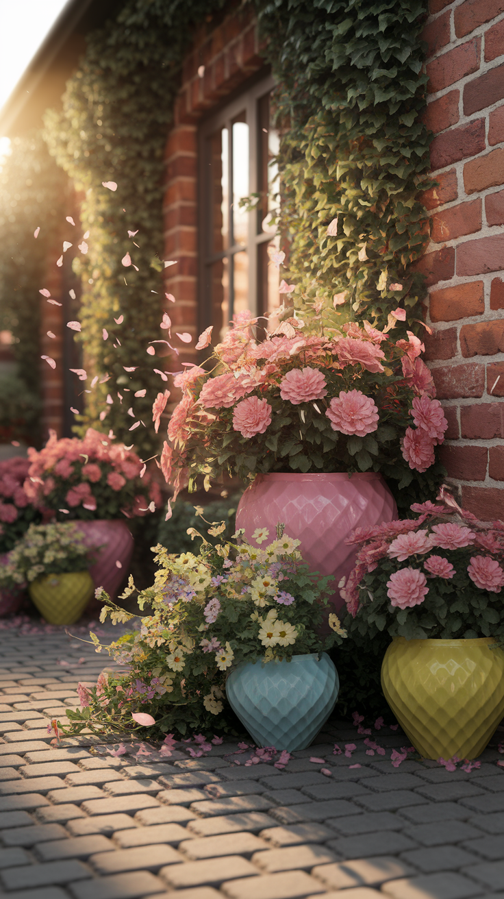 Vibrant Outdoor Plant Arrangements
