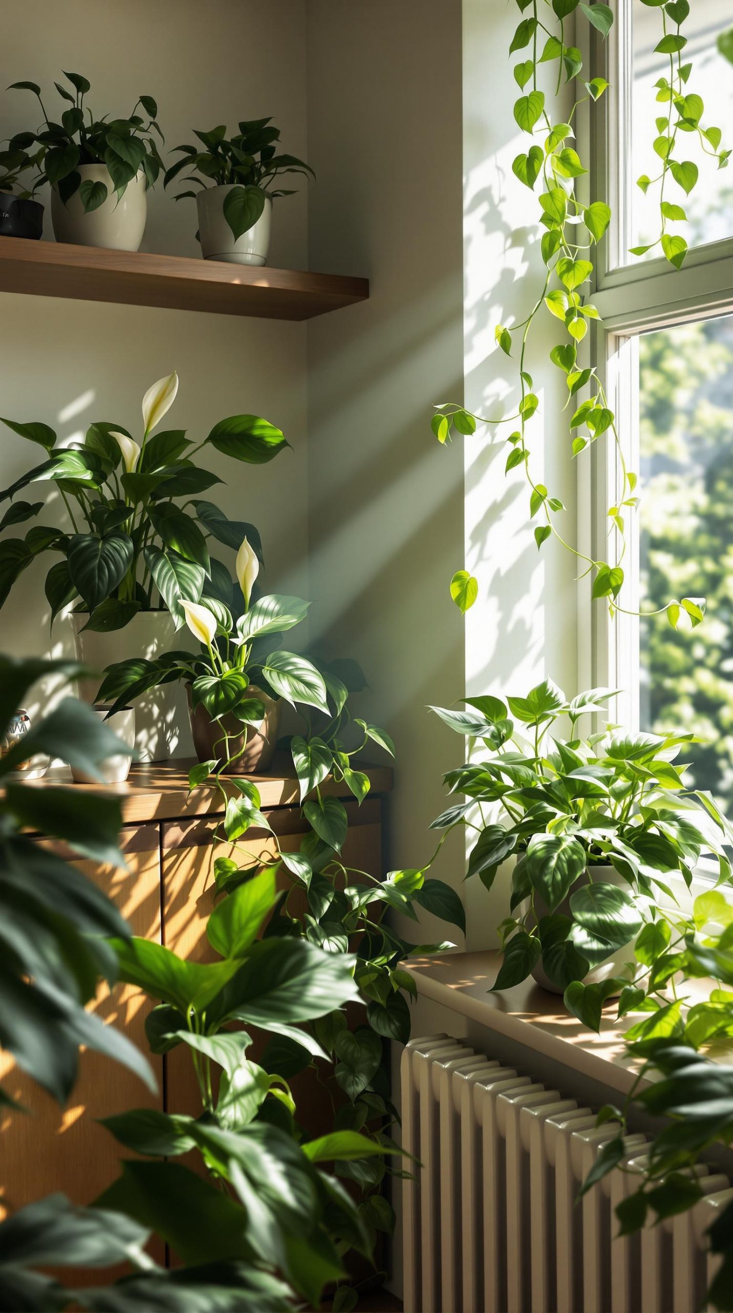 Indoor Green Plants for a Serene Living Area