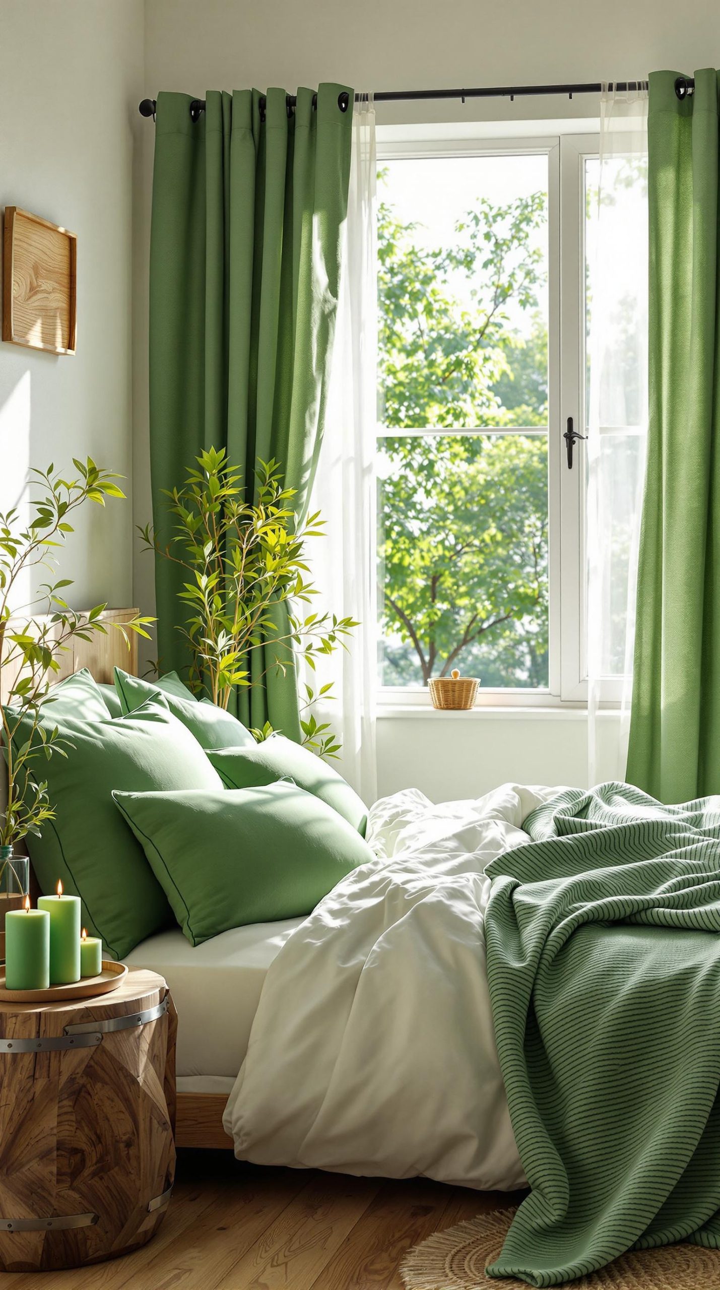 Accentuating with Nature: Green Accent Decor