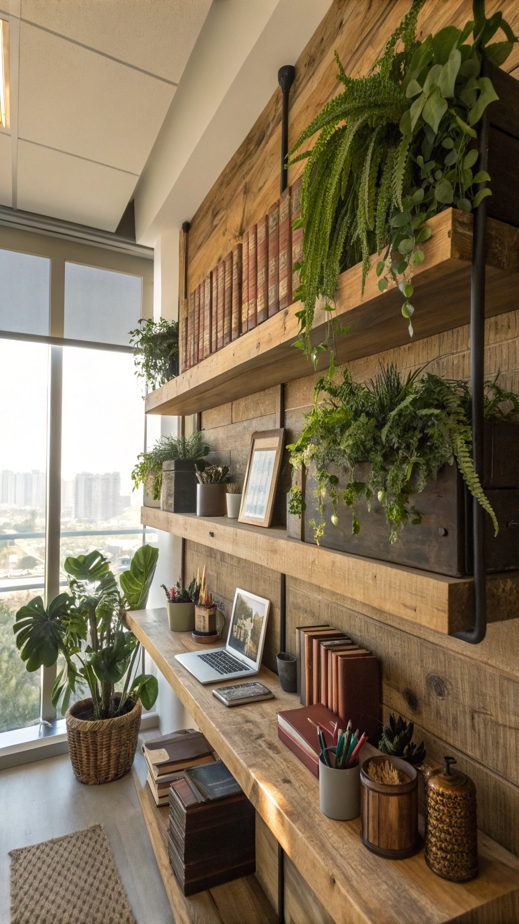 Rustic Shelves for a Functional Touch