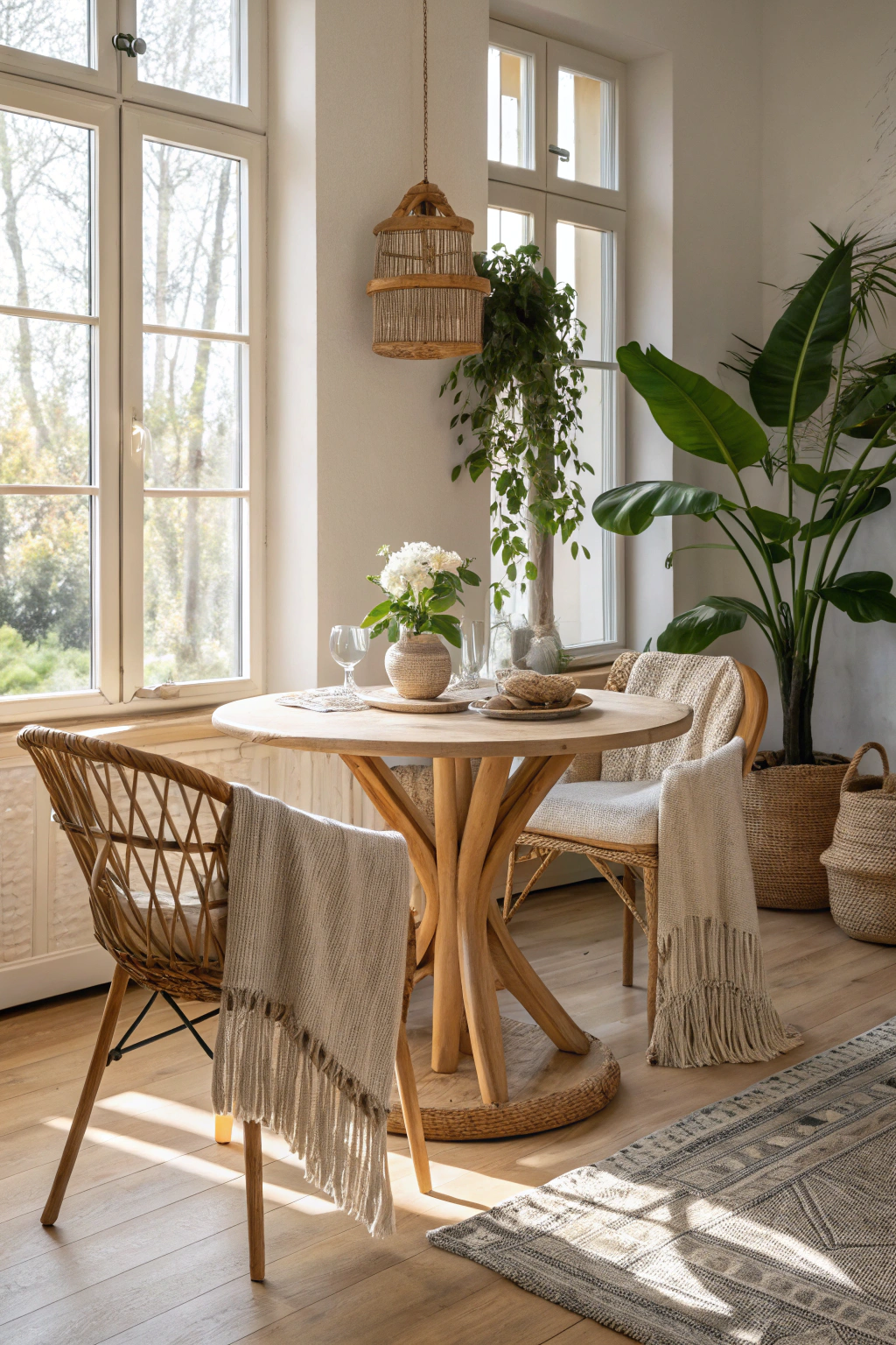 Scandi Boho Vibes in Dining Rooms