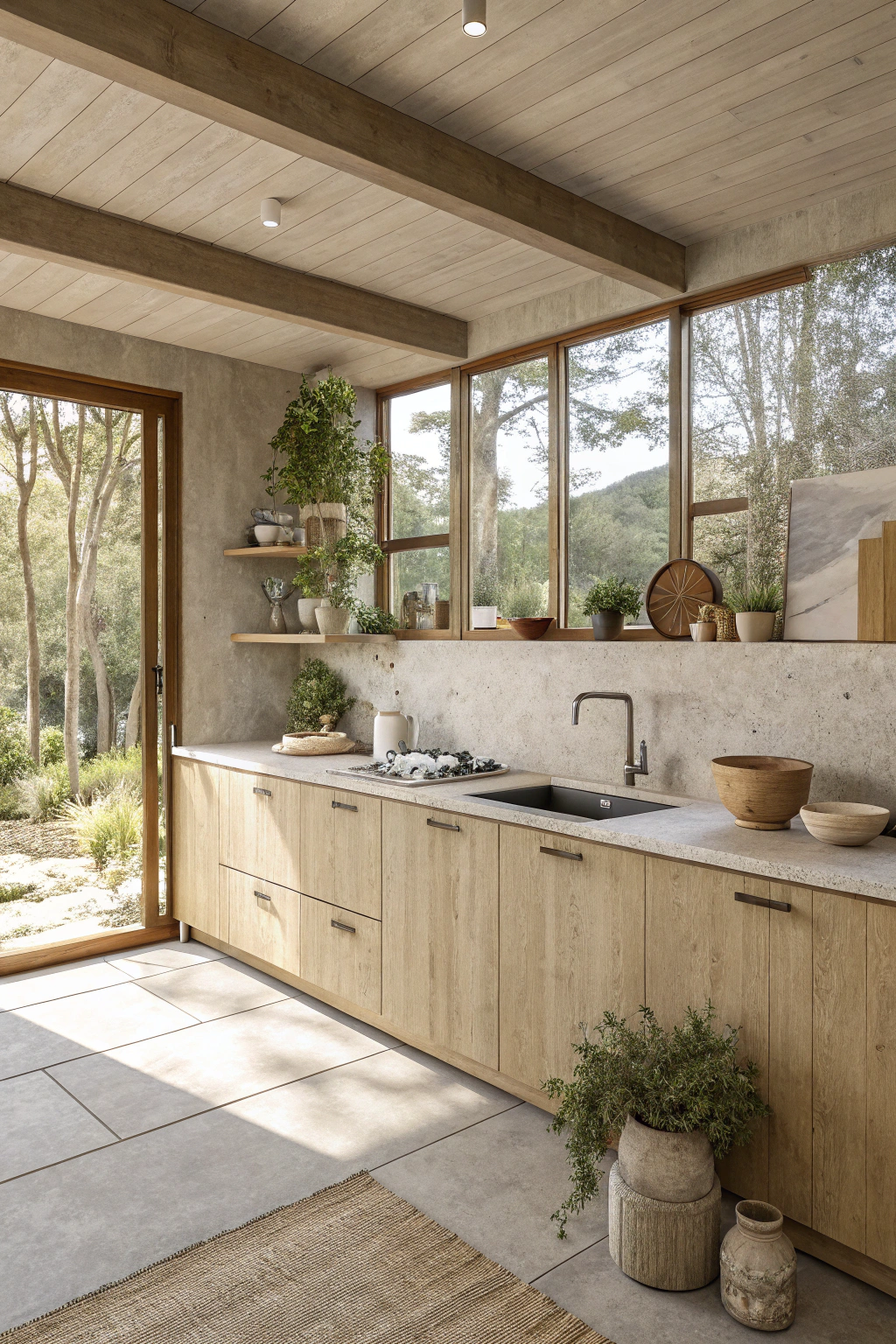 Neutral Modern Kitchens: Serenity in Simplicity