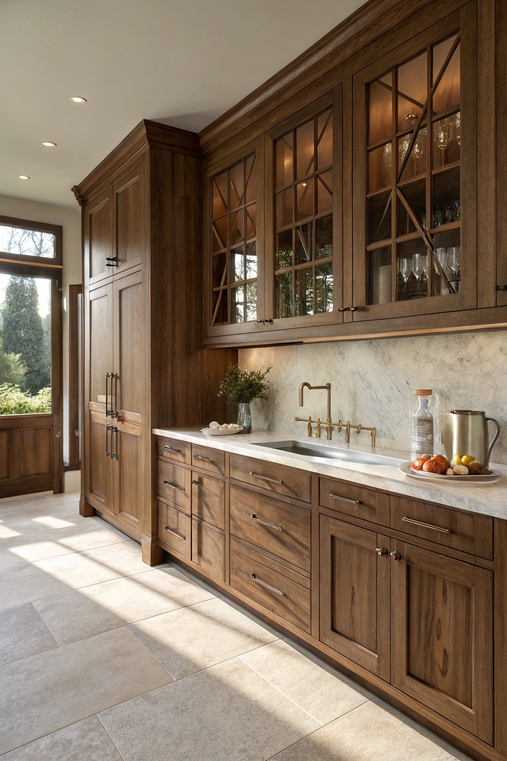 Walnut Wonders: The Appeal of Rich Wood Cabinets