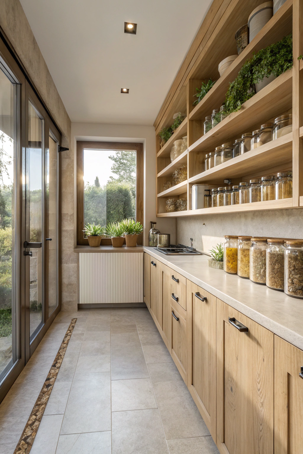 Small Kitchen Makeovers with Natural Charm