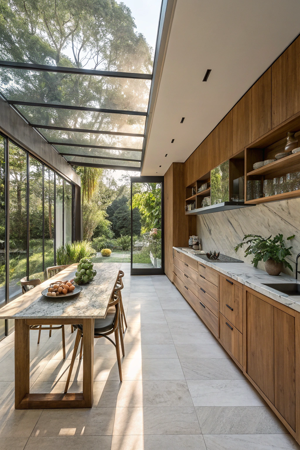 Calming Spaces with Open Kitchen Concepts