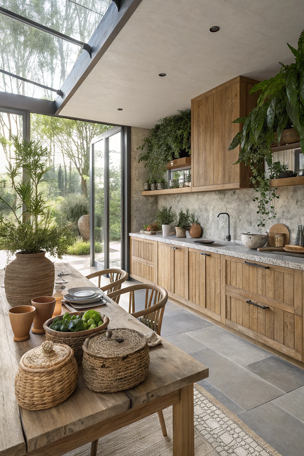 Seamless Nature and Design in Open Living Areas