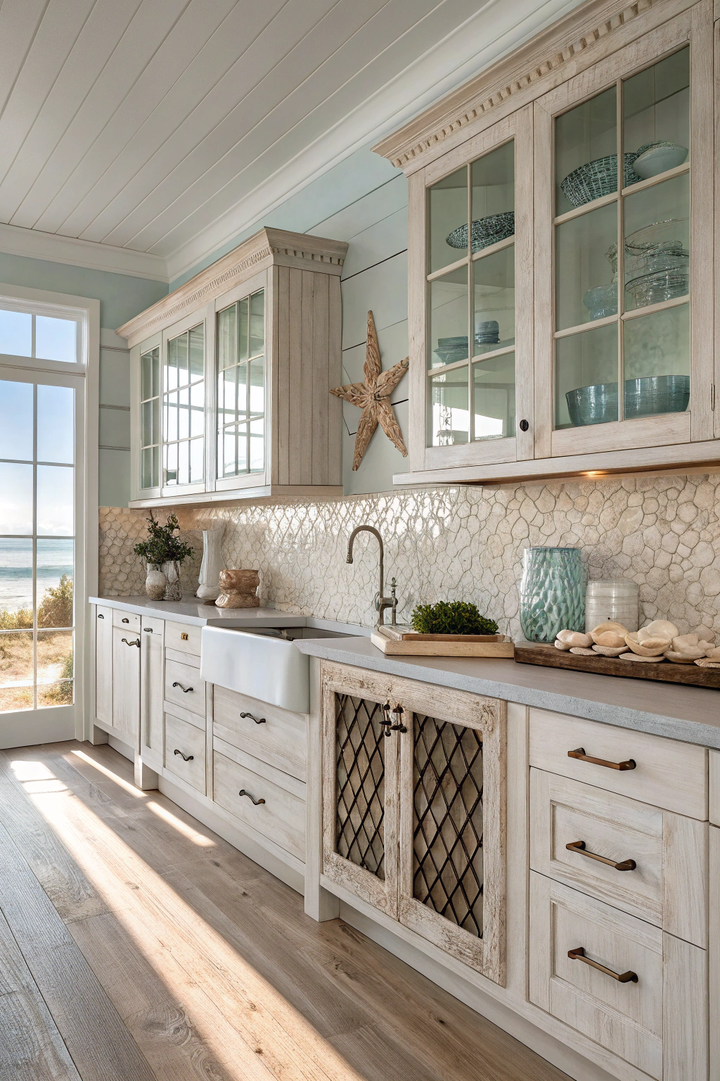 Coastal Calm with Wood Accents
