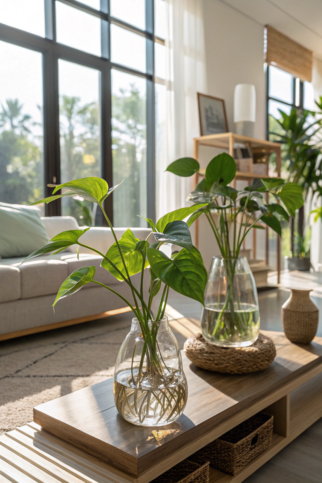 Modern Indoor Oasis: Water-Based Greens