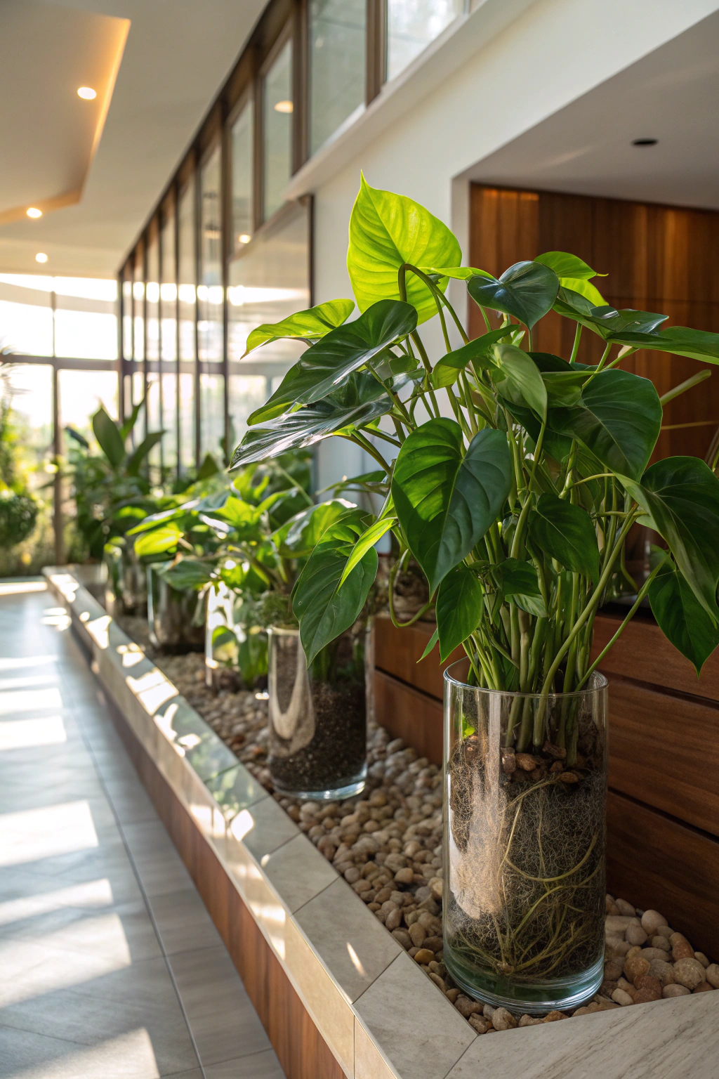 Vibrant Indoor Garden Design with Hydroponics