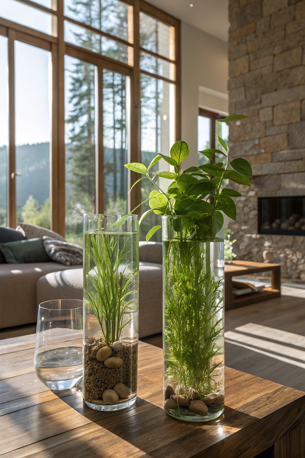Household Charm: Eco-Friendly Water-based Greenery