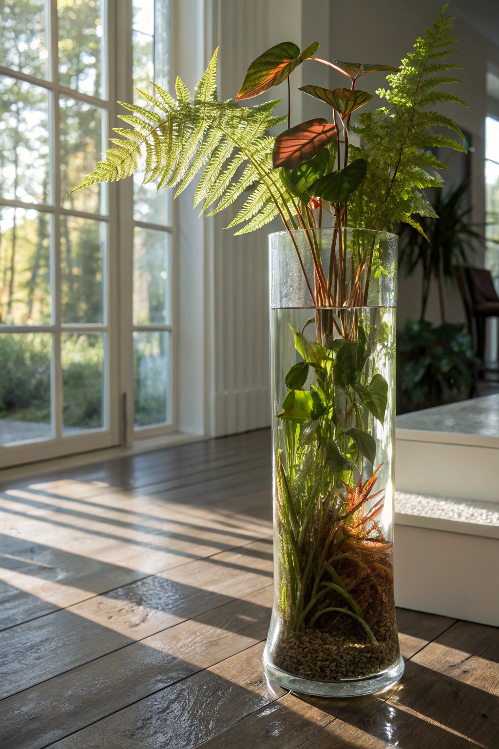 Decorative Potential of Tall Glass Vase Plants