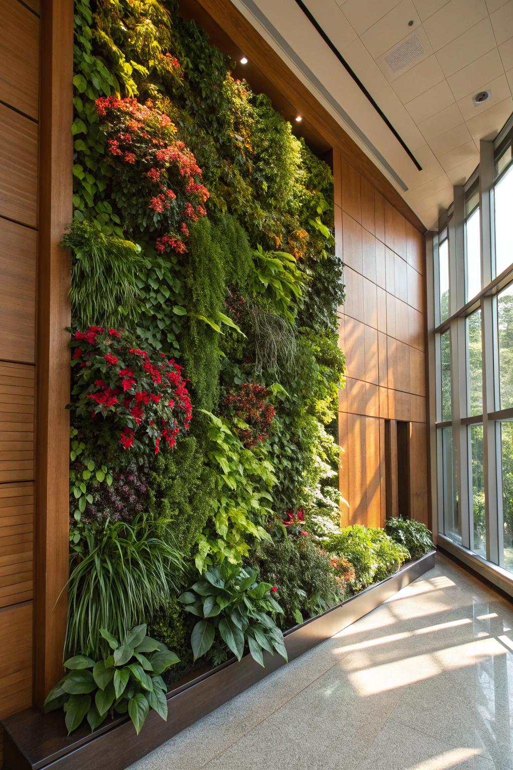 Nature’s Art: Vertical Wall Gardens as Decor