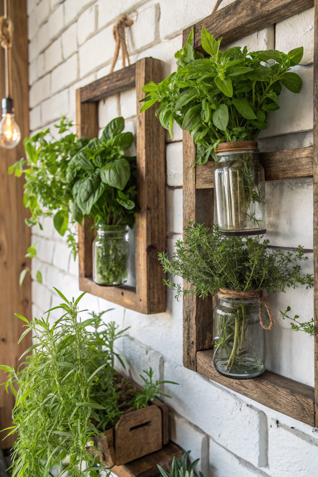 Creative Indoor Herb Displays