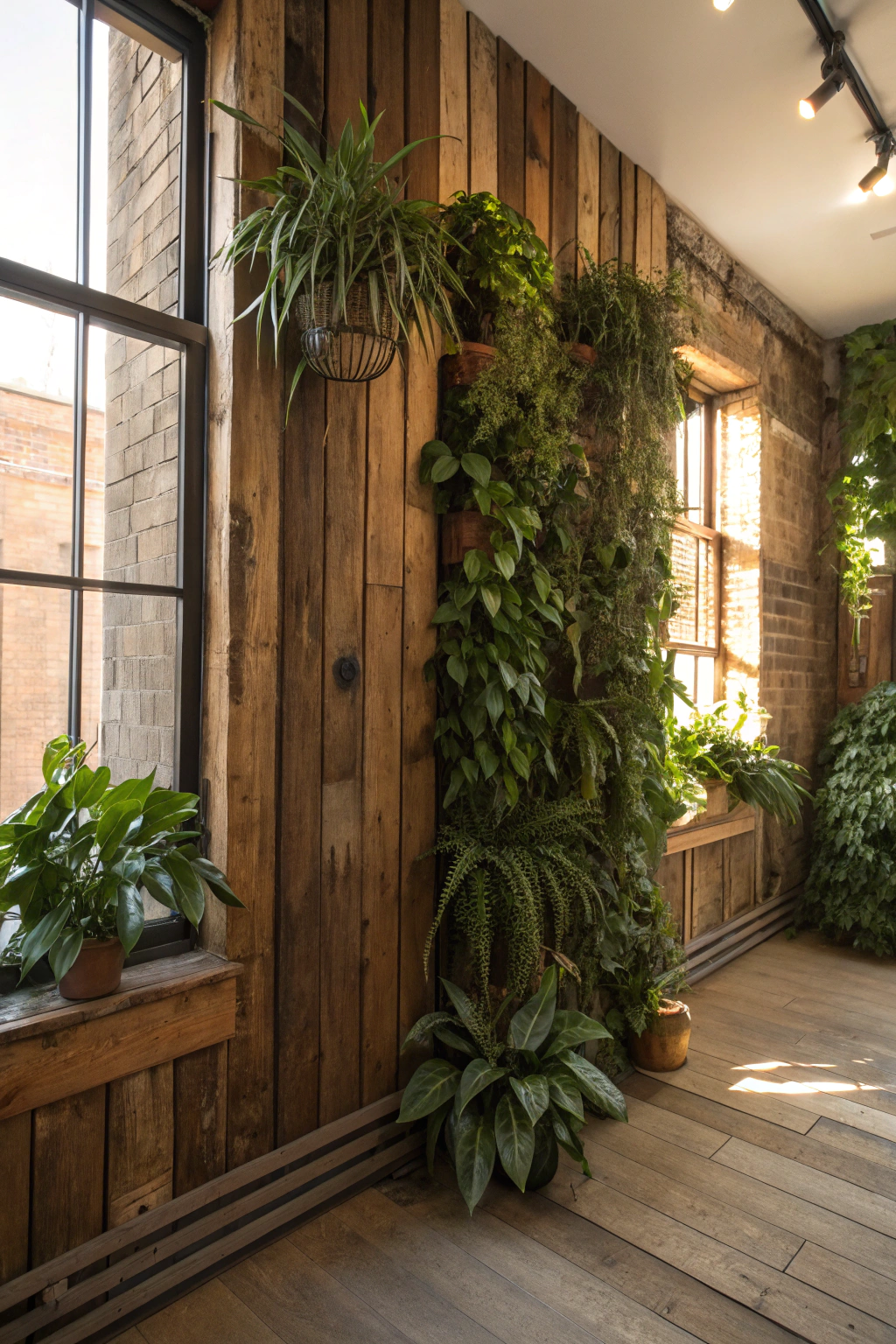 Rustic Plant Wall Inspirations
