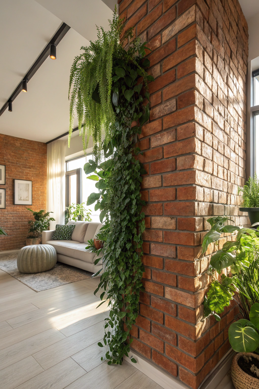 Charming Brick Plant Walls