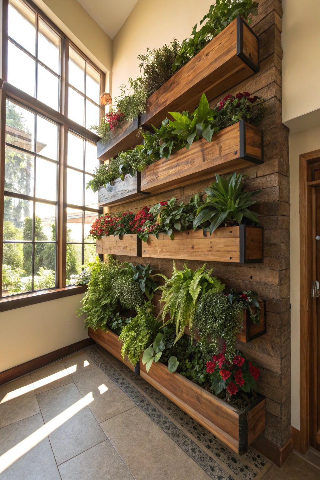 Plant Wall Ideas with Shelves
