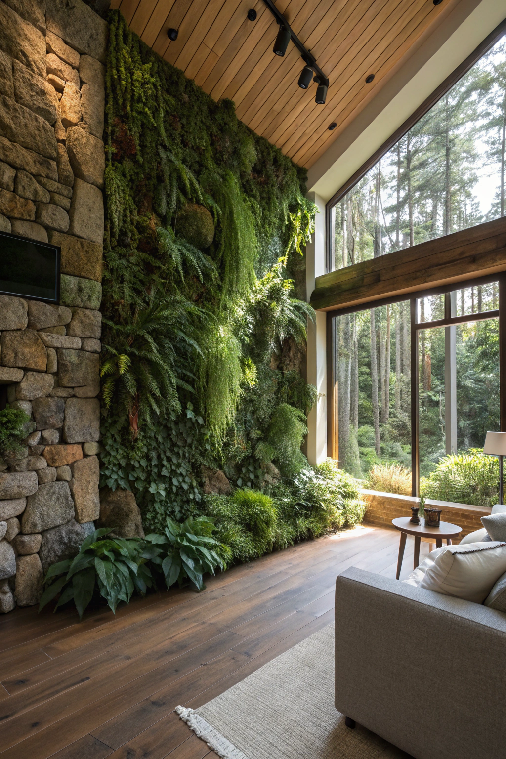 Indoor Forest Vibes with Vertical Gardens
