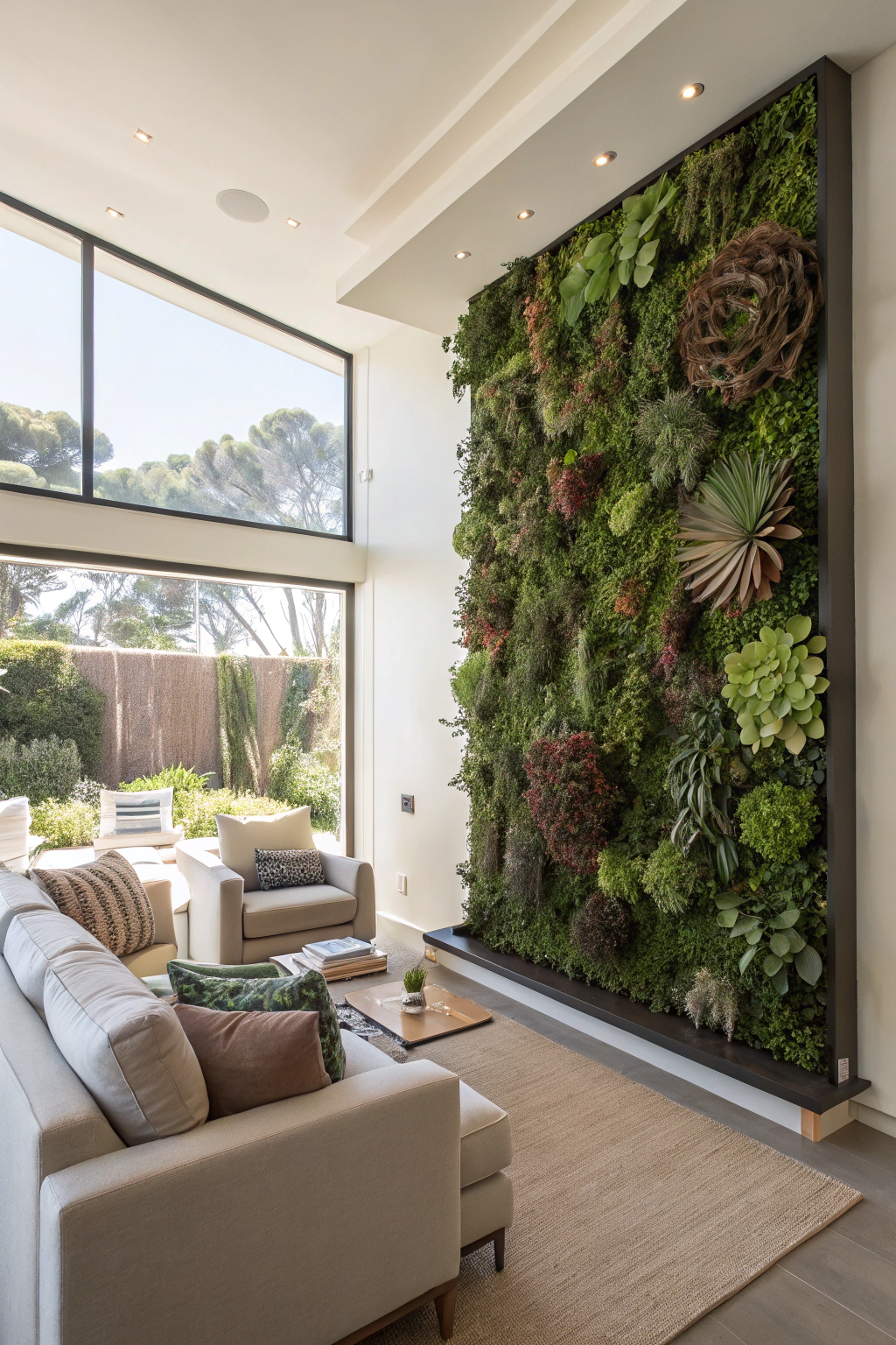 Vertical Succulents for a Unique Wall Feature
