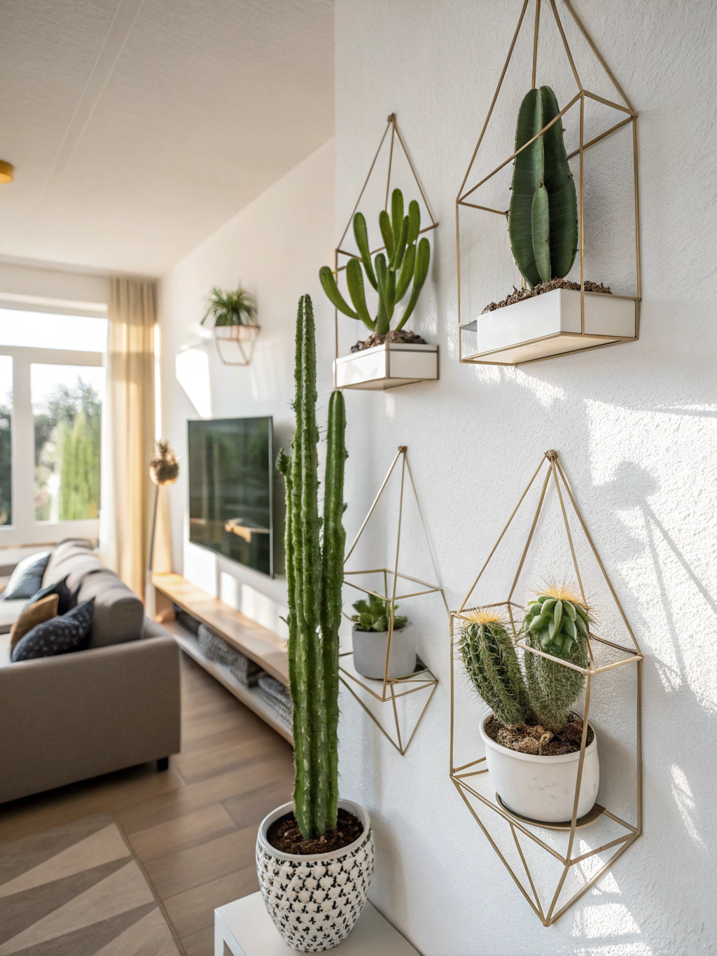 Chic Cacti Displays for Minimalist Spaces