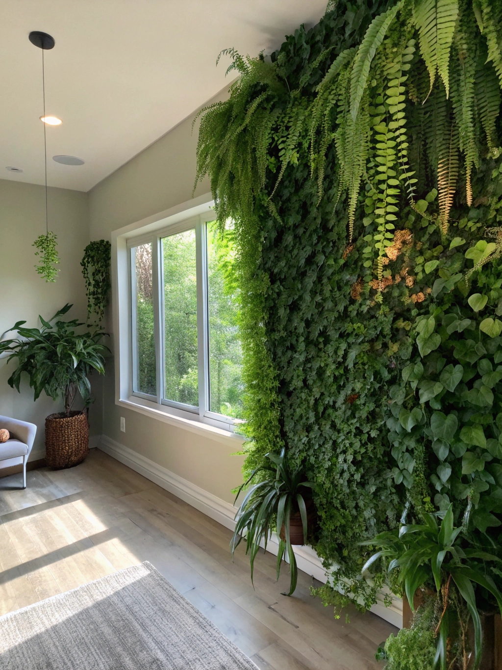 Grounding Spaces with Natural Green Walls