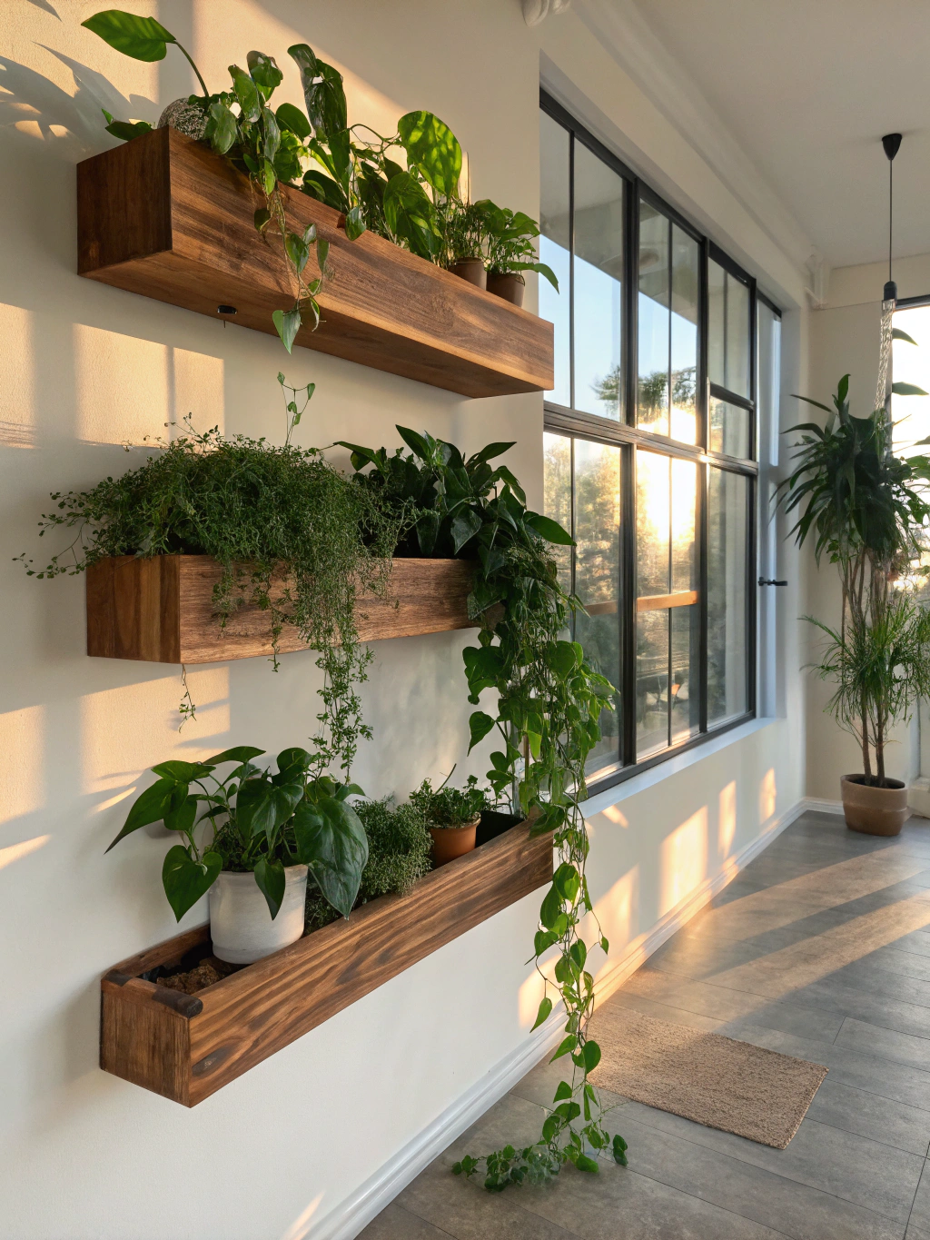 Floating Wooden Shelves for a Minimalist Touch