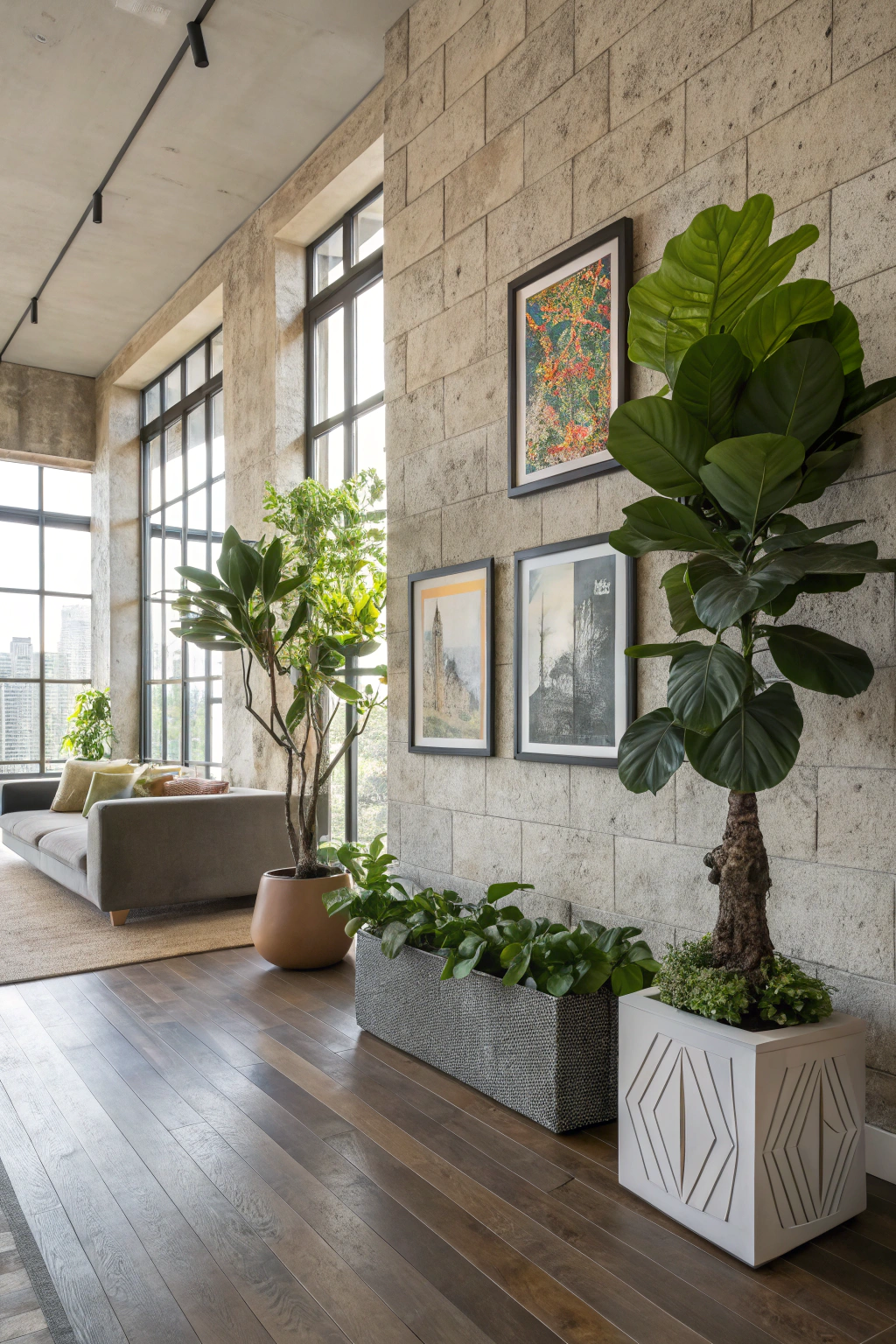 Artistic Plant Arrangements for Living Rooms