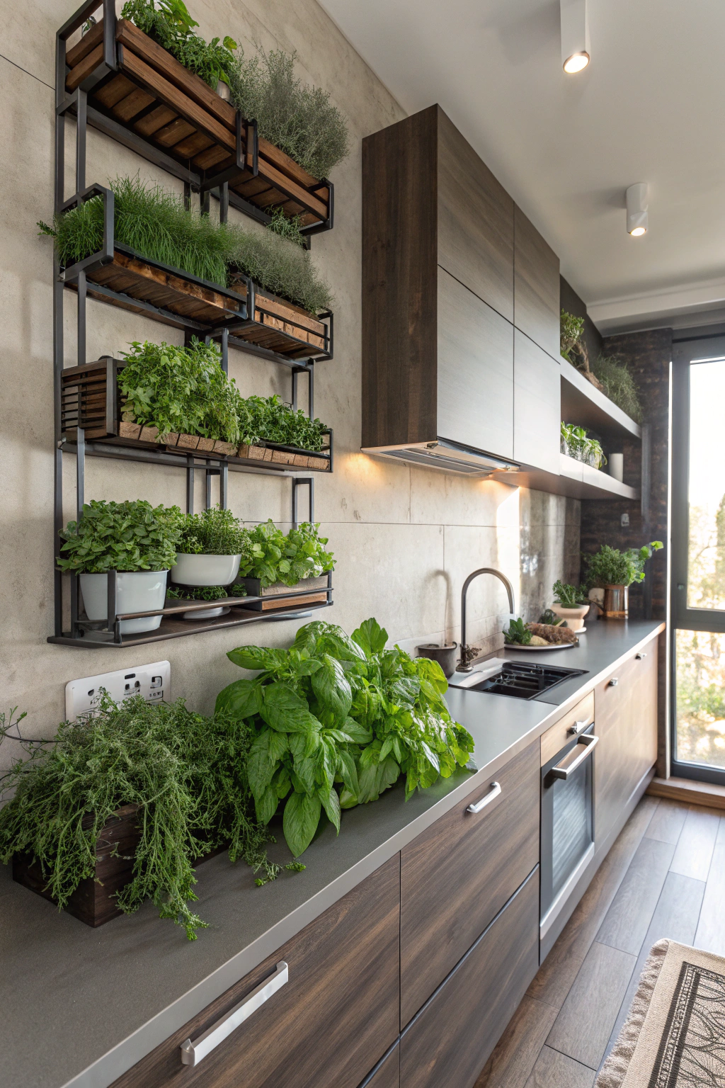 Clever Plant Arrangements for Kitchens