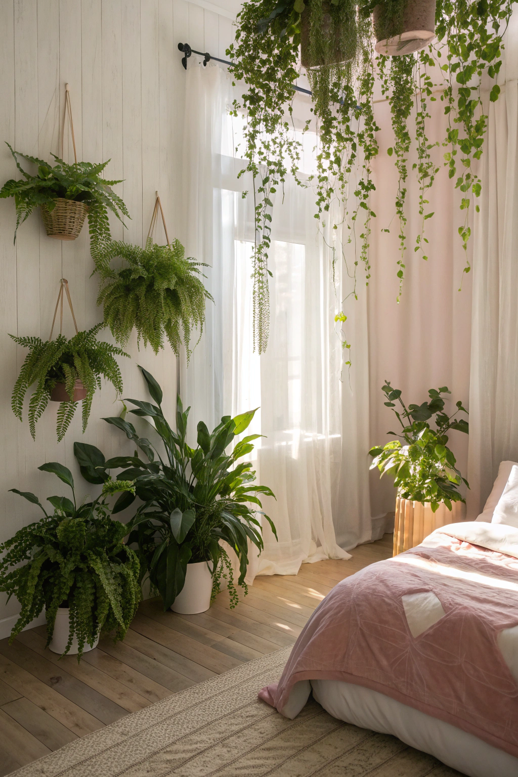 Dreamy Bedrooms with Indoor Plants