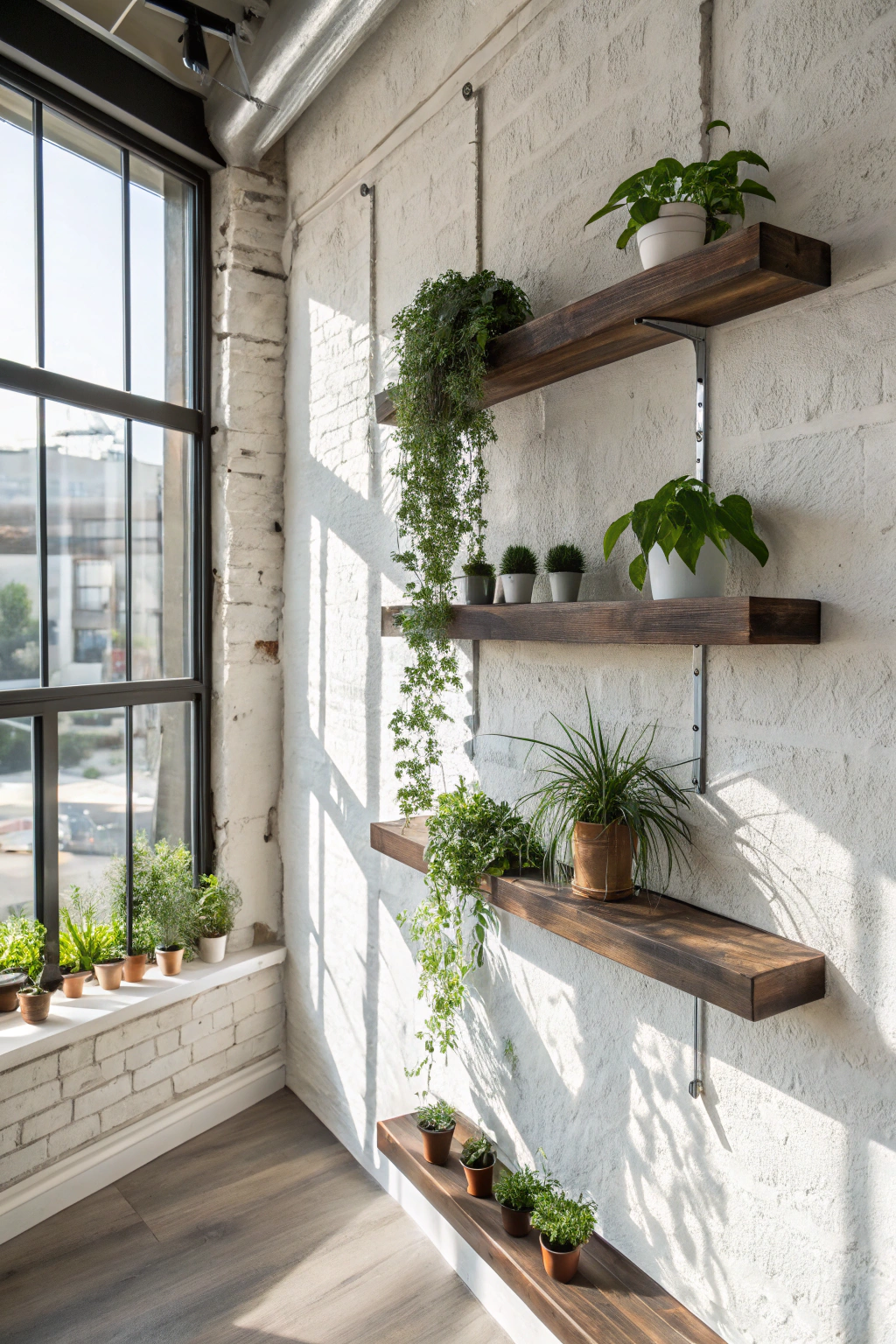 Chic Plant Shelves for Studios