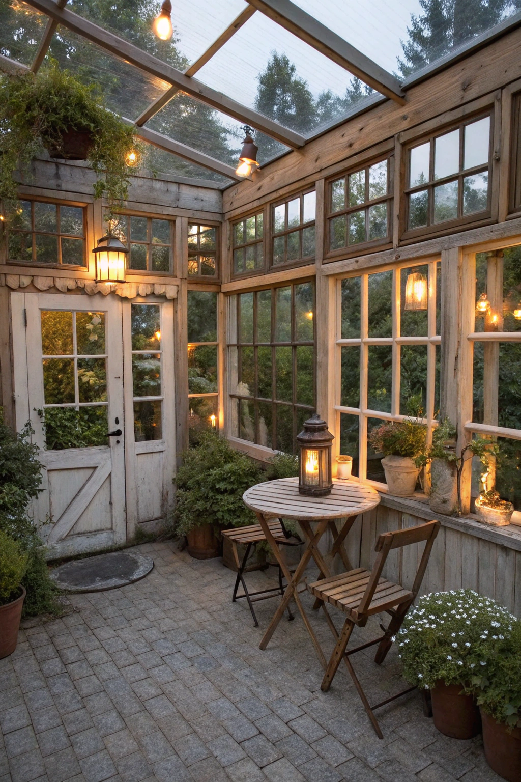 Transforming Patios with Reclaimed Windows