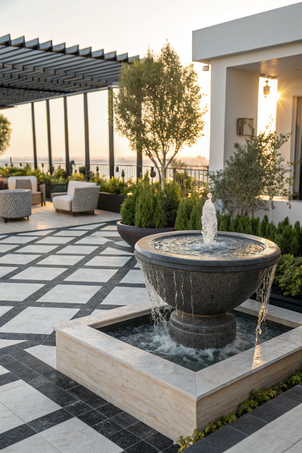 Modern Fountain Features for Tranquility