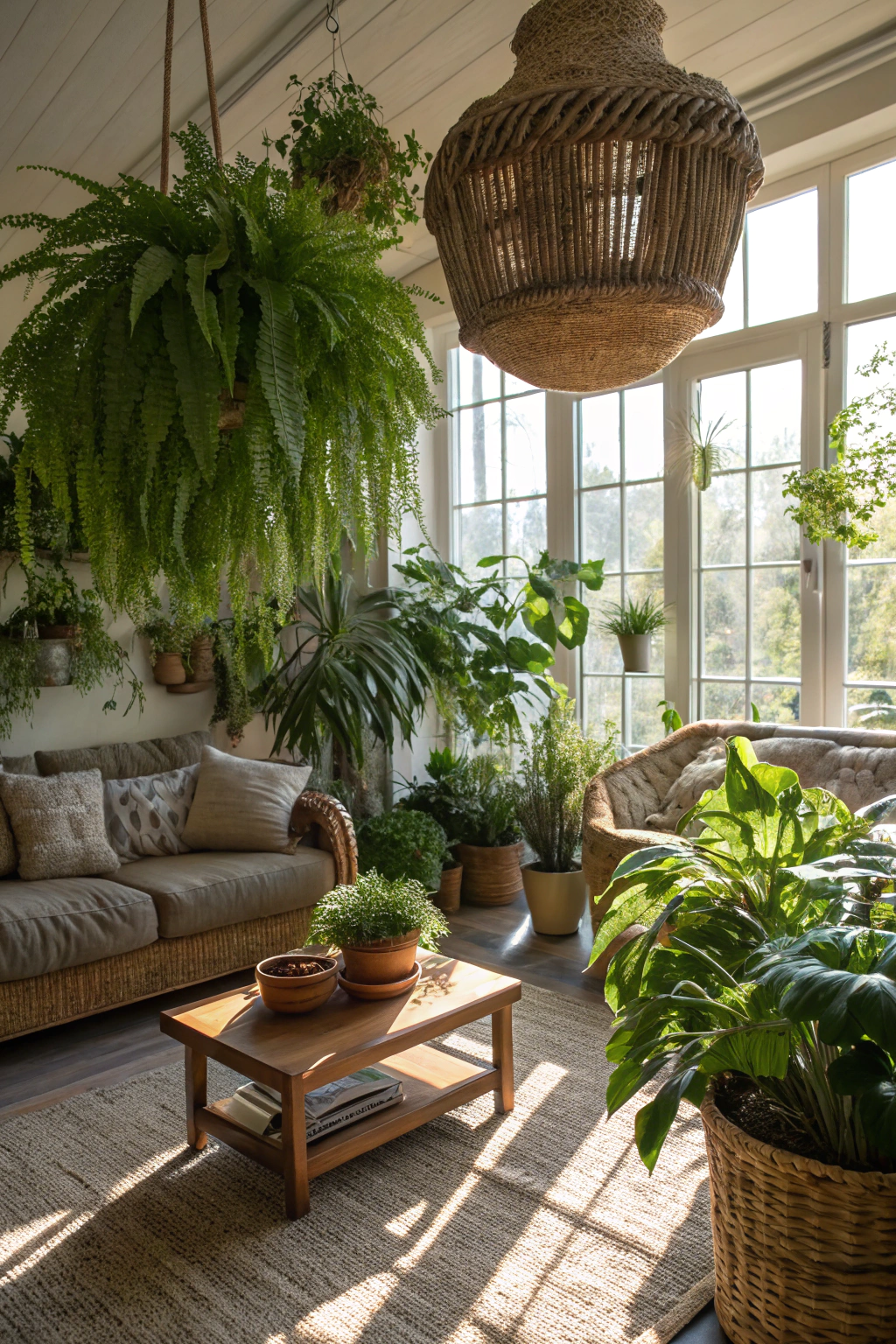 Transforming a Living Room into an Indoor Garden