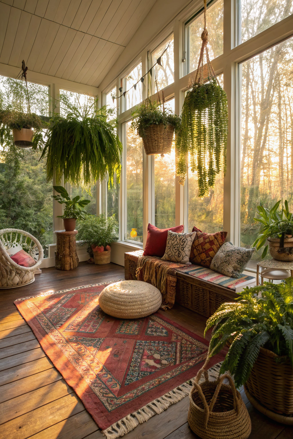 Designing a Bohemian Sunroom Retreat