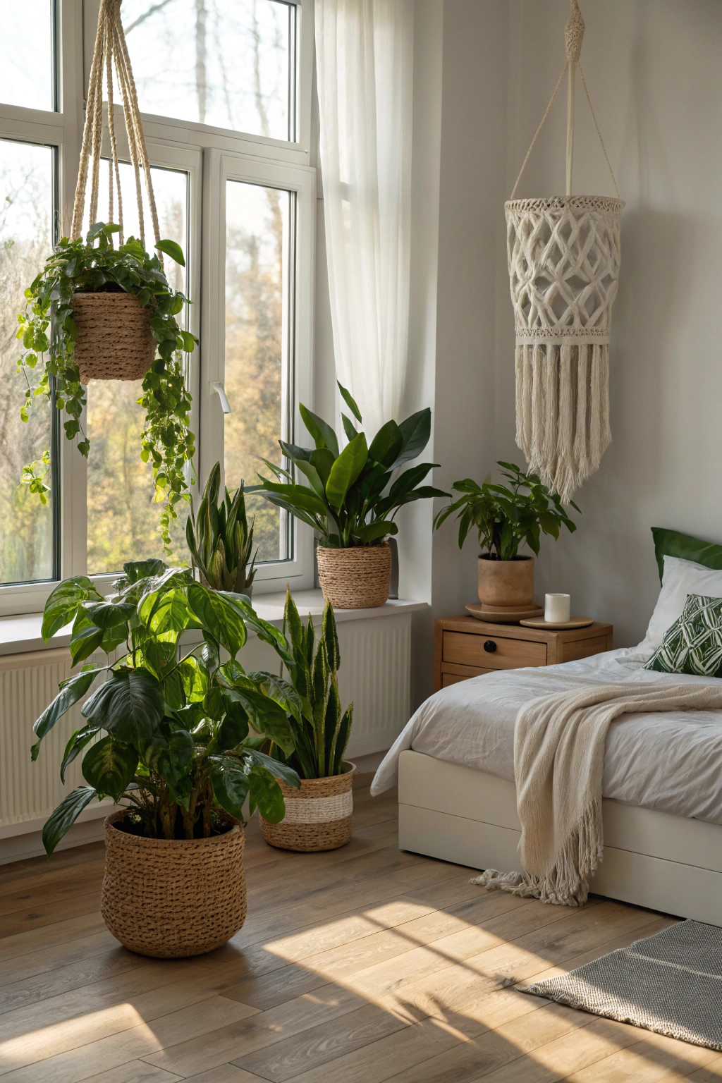 Ideas for Displaying Plants in Bedrooms