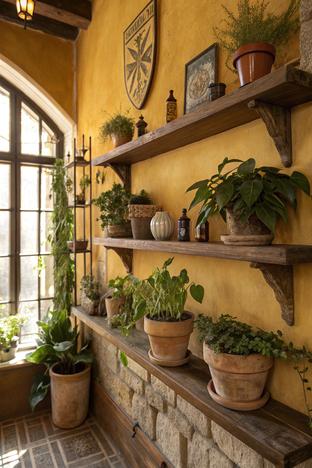 Incorporating Greenery in a Hufflepuff Room