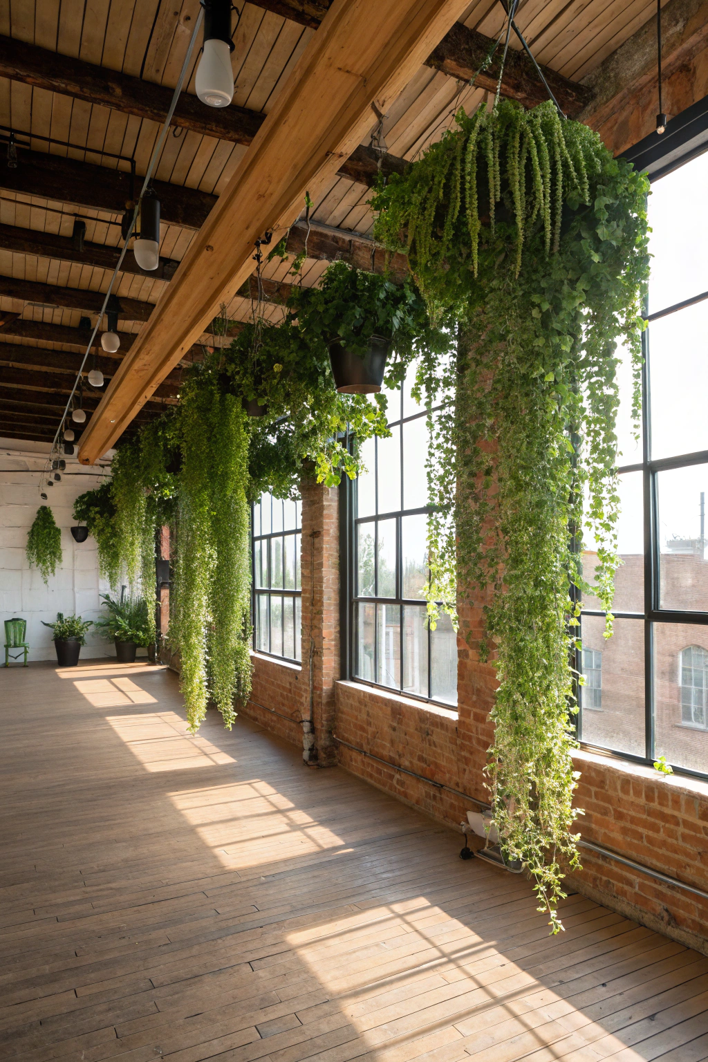 Transforming a Loft with Hanging Plants