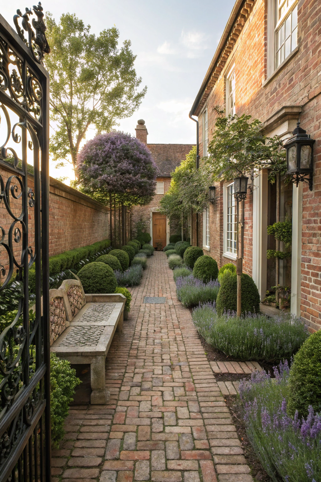 Georgian Cottage Courtyard for Timeless Appeal