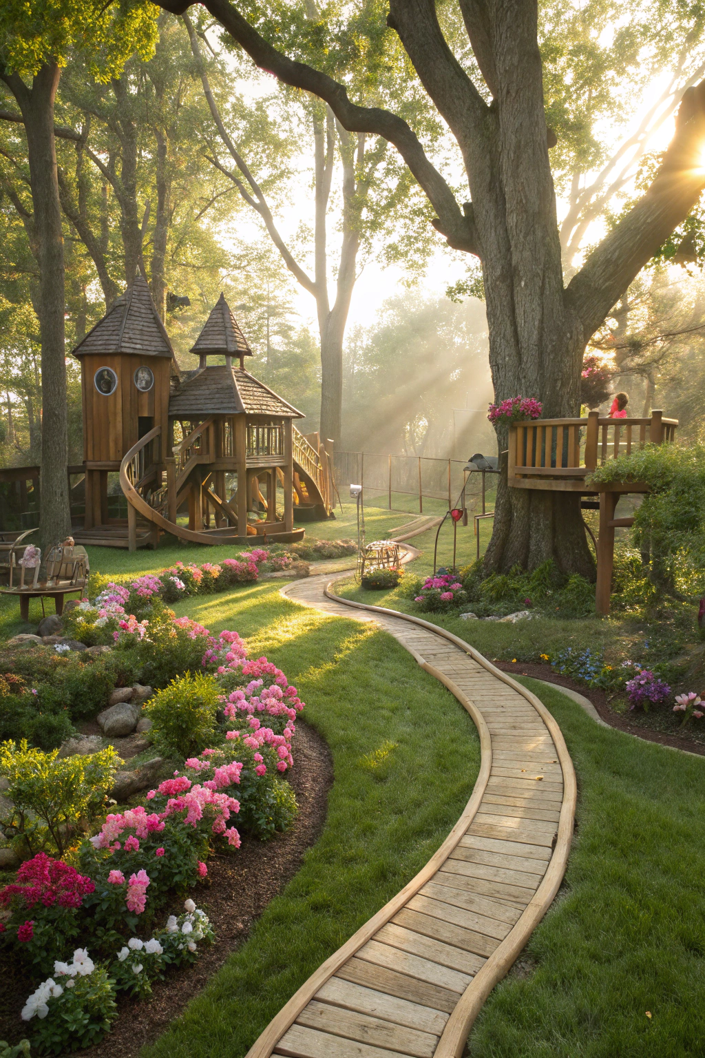 Whimsical Play Set Landscaping