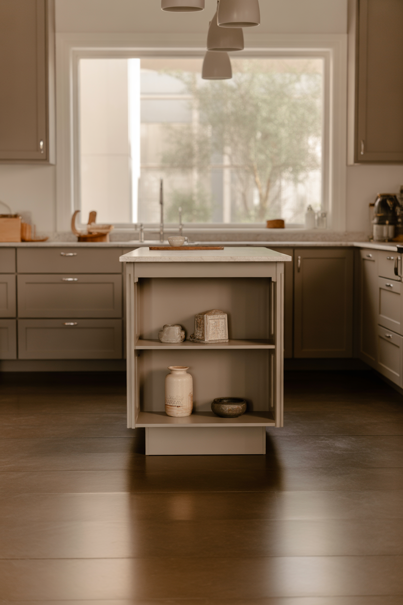 Small Islands for Big Impact in Neutral Kitchens