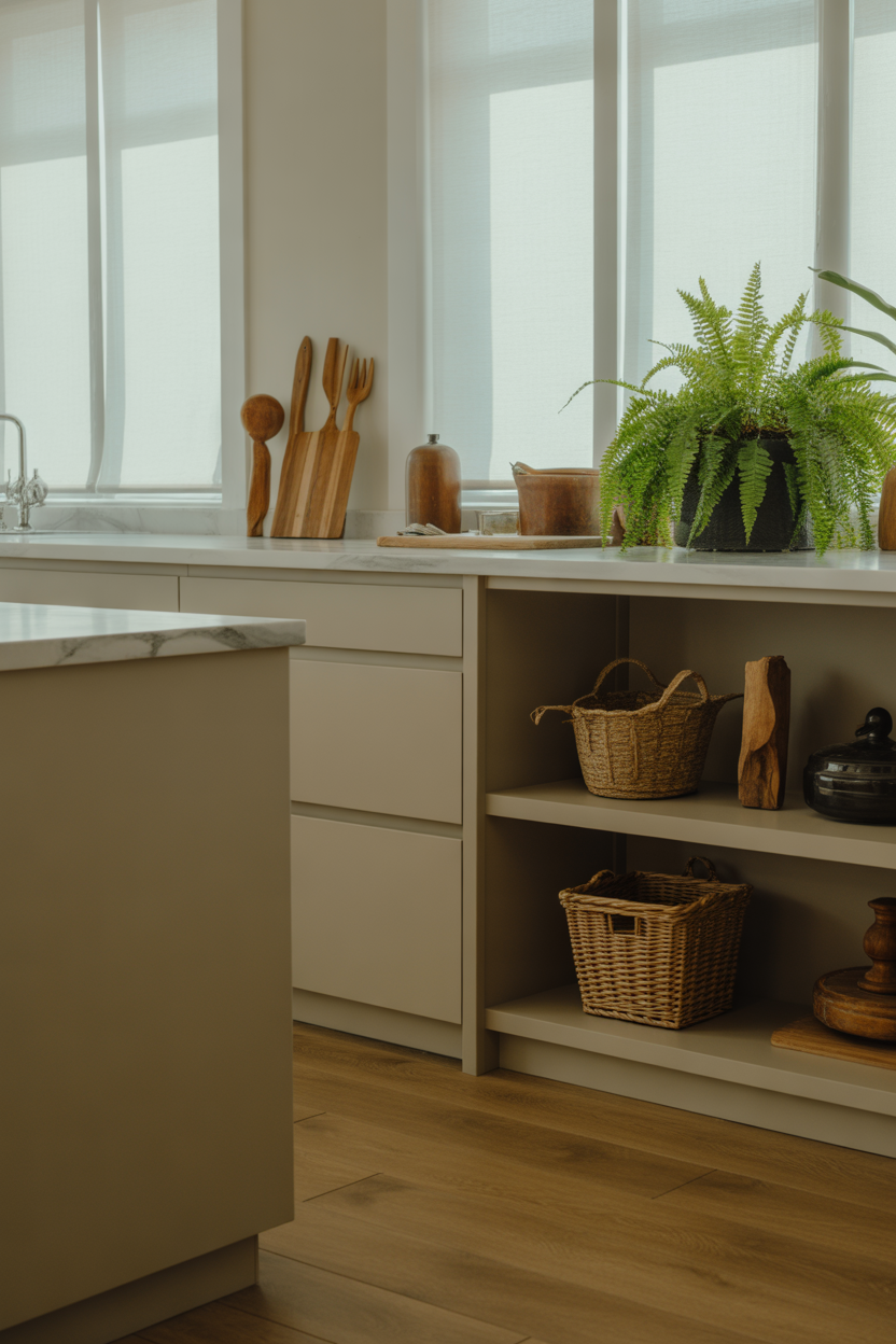 Infusing Organic Decor into Your Cooking Space