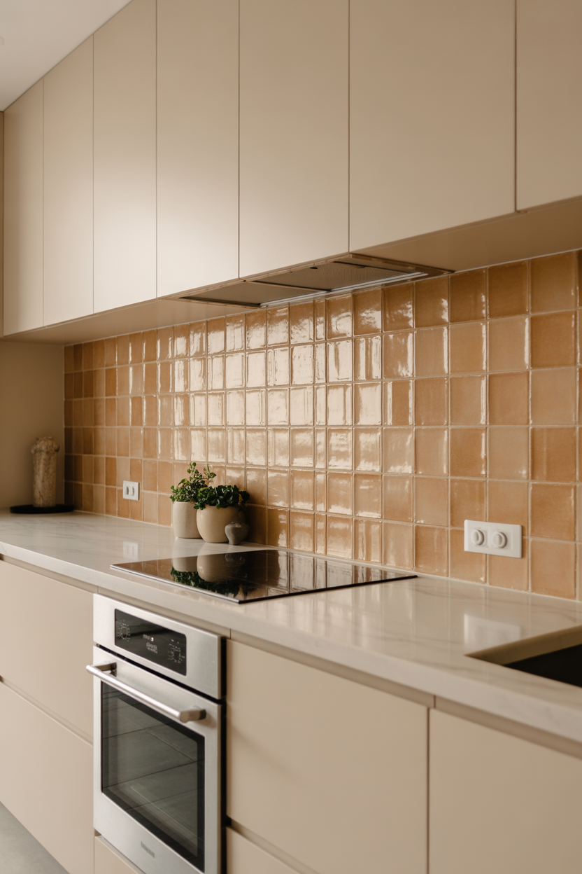 Adding Character with Tan Backsplashes