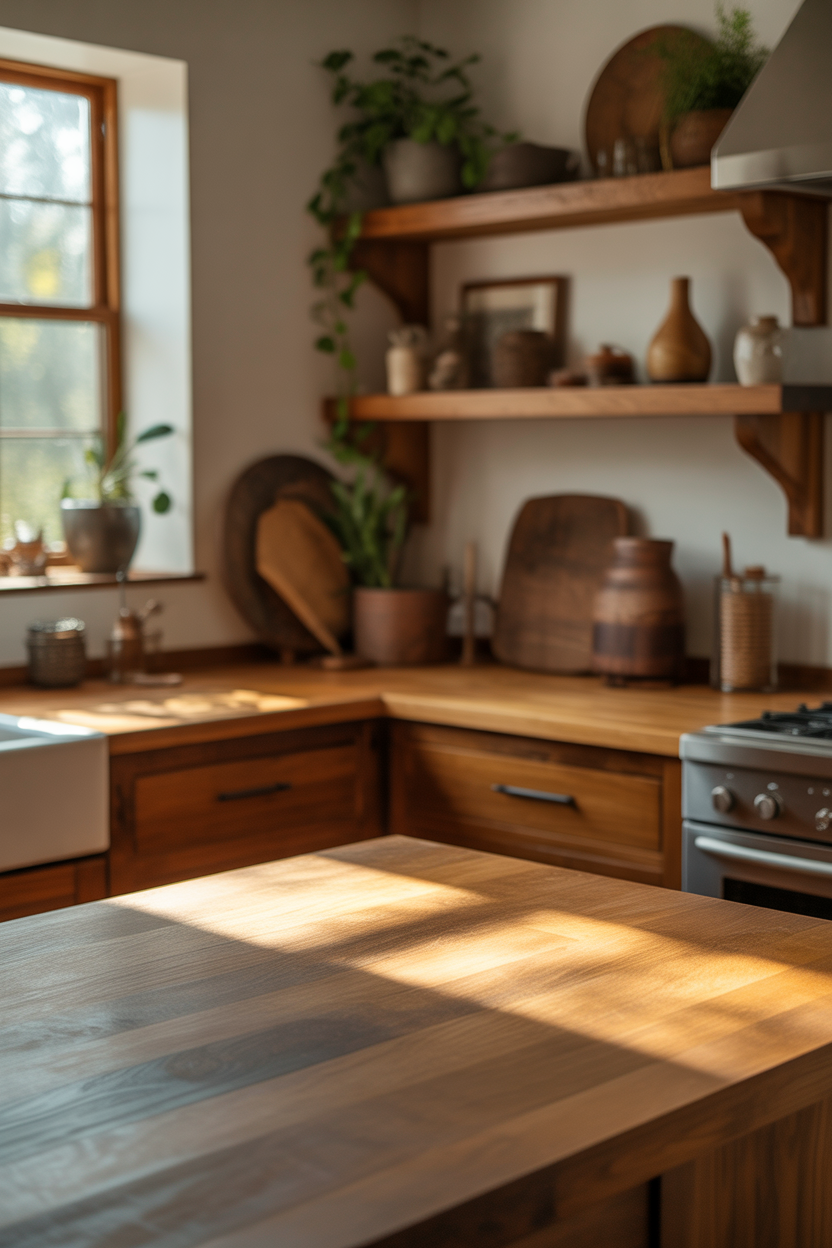 The Allure of Wooden Countertops and Accents