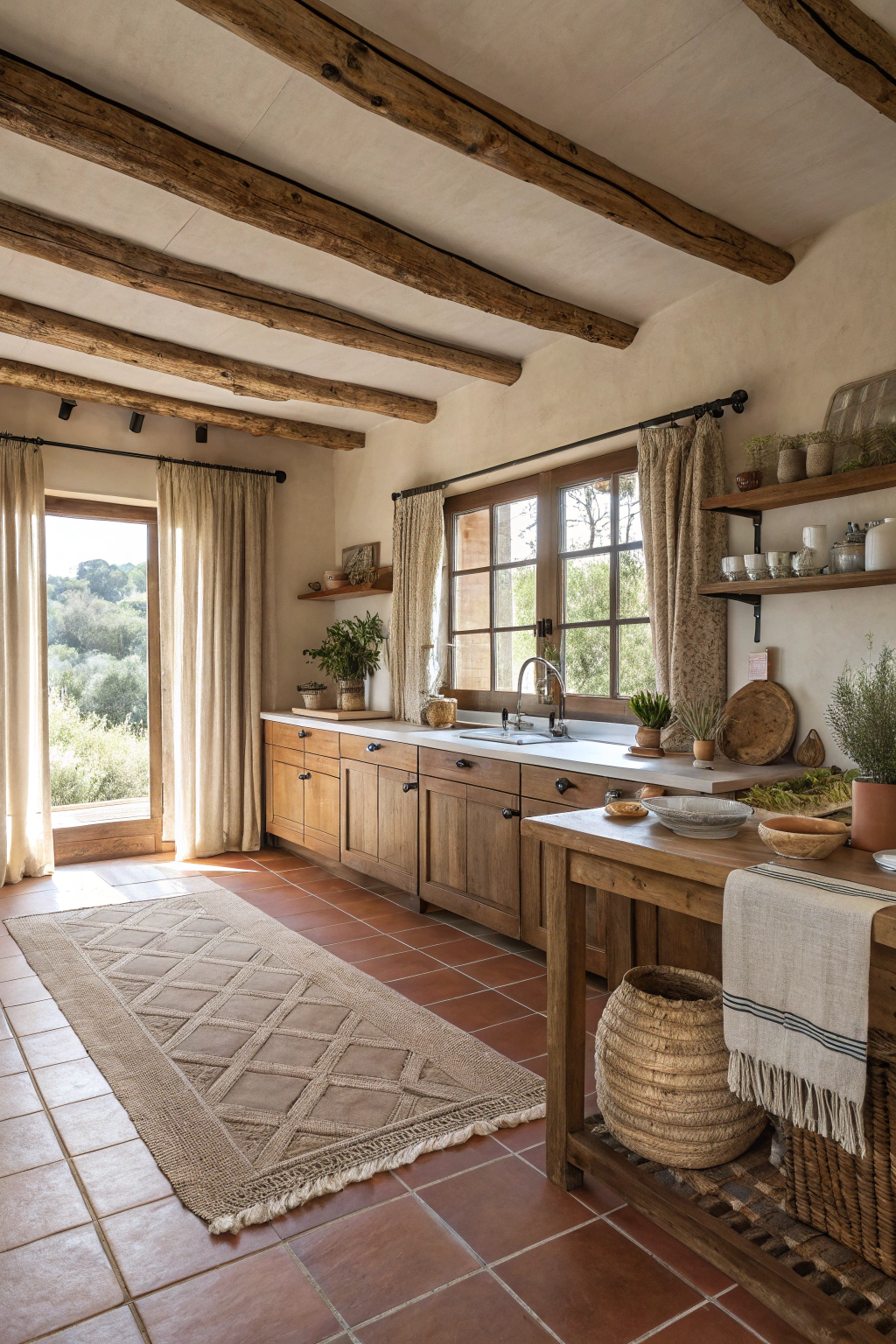 Cozy and Earthy Kitchen Aesthetics