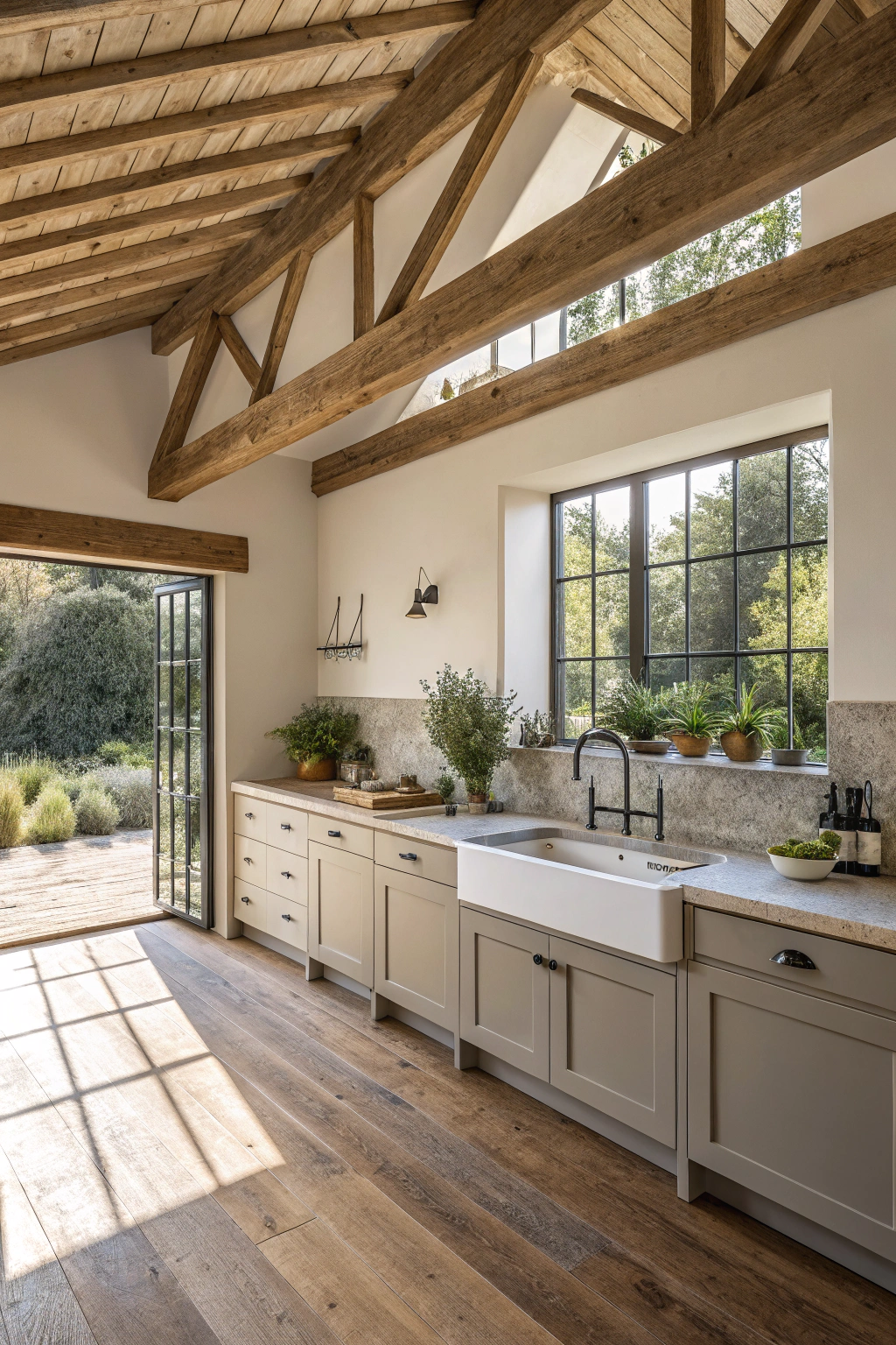Exposed Beams for Rustic Charm